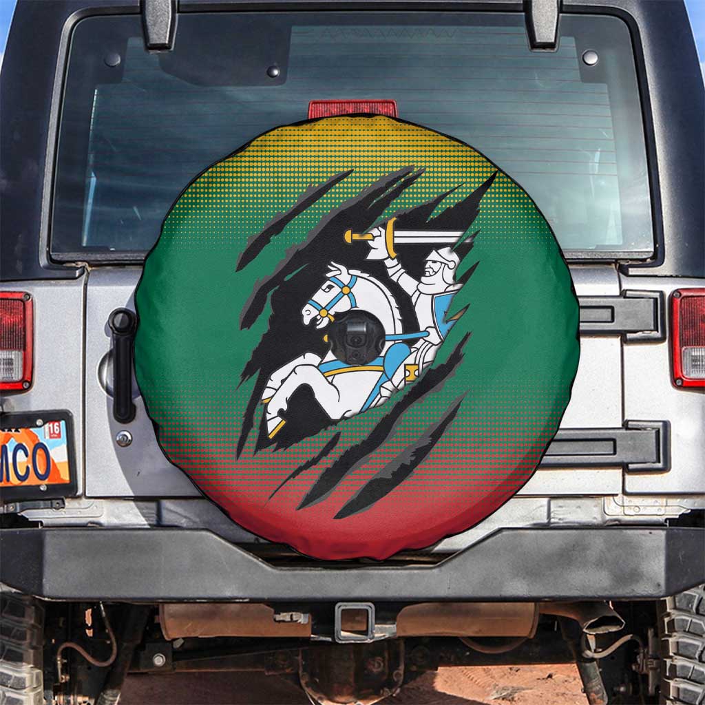 Lithuania Vytis Spare Tire Cover Lietuvos Chasing and Fighting