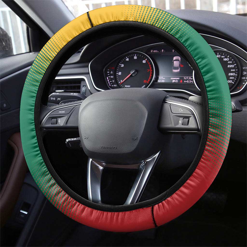 Lithuania Vytis Steering Wheel Cover Lietuvos Chasing and Fighting