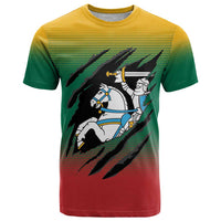 Lithuania Vytis T Shirt Lietuvos Chasing and Fighting