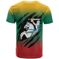 Lithuania Vytis T Shirt Lietuvos Chasing and Fighting