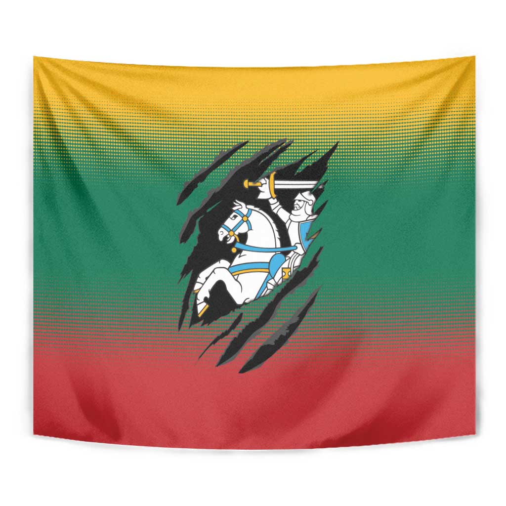 Lithuania Vytis Tapestry Lietuvos Chasing and Fighting