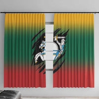 Lithuania Vytis Window Curtain Lietuvos Chasing and Fighting