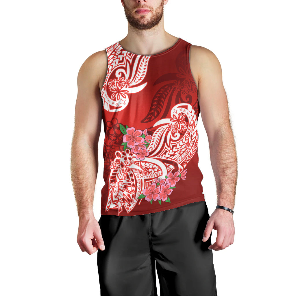 polynesian-men-tank-top-pacific-flower-mix-floral-tribal-tattoo-red-vibe