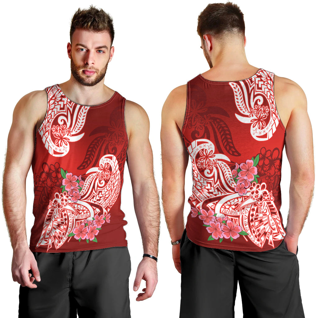 polynesian-men-tank-top-pacific-flower-mix-floral-tribal-tattoo-red-vibe