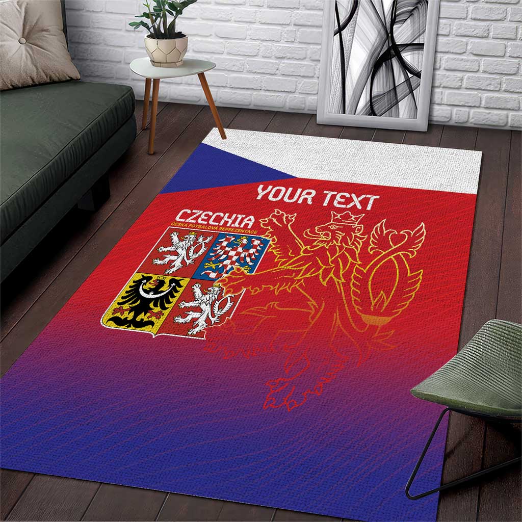 Custom Czech Republic Area Rug Unique Double Tailed Lion LT9 - Wonder Print Shop