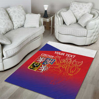 Custom Czech Republic Area Rug Unique Double Tailed Lion LT9 - Wonder Print Shop