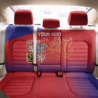 Custom Czech Republic Back Car Seat Cover Unique Double Tailed Lion LT9 - Wonder Print Shop