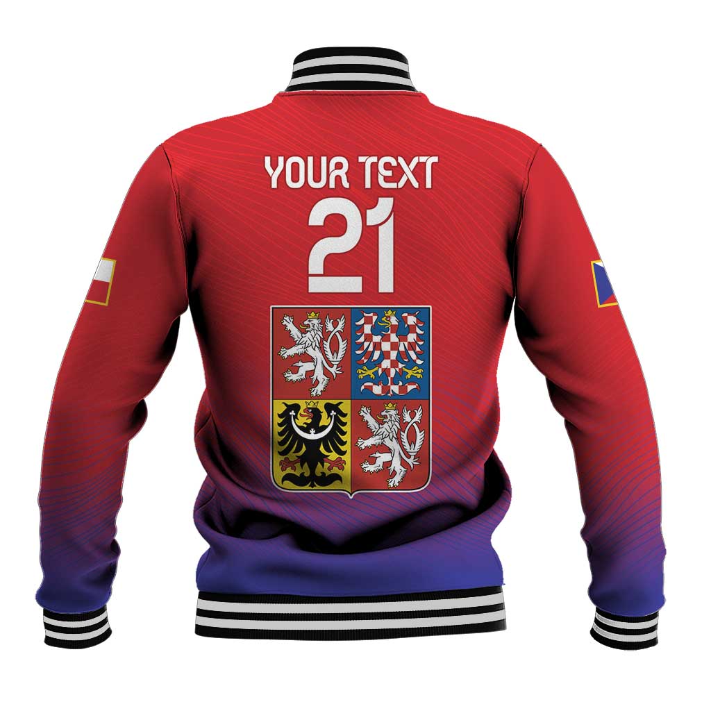 Custom Czech Republic Baseball Jacket Unique Double Tailed Lion LT9 - Wonder Print Shop