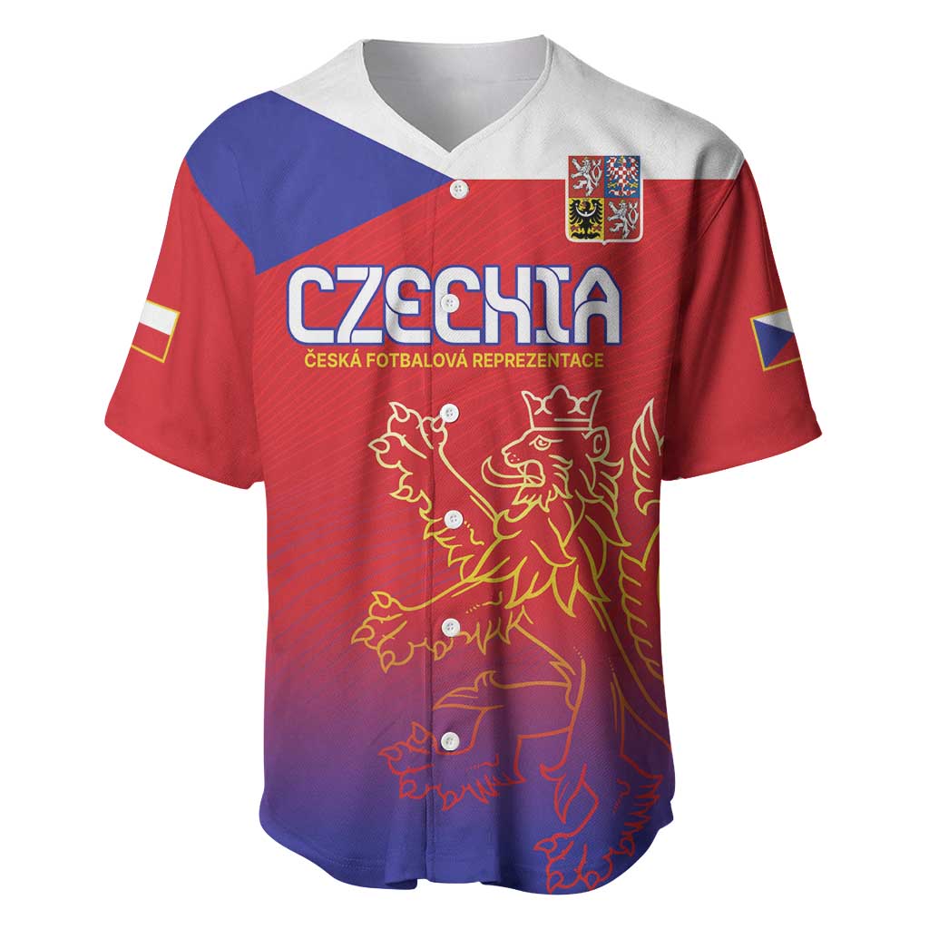 Custom Czech Republic Baseball Jersey Unique Double Tailed Lion LT9 - Wonder Print Shop
