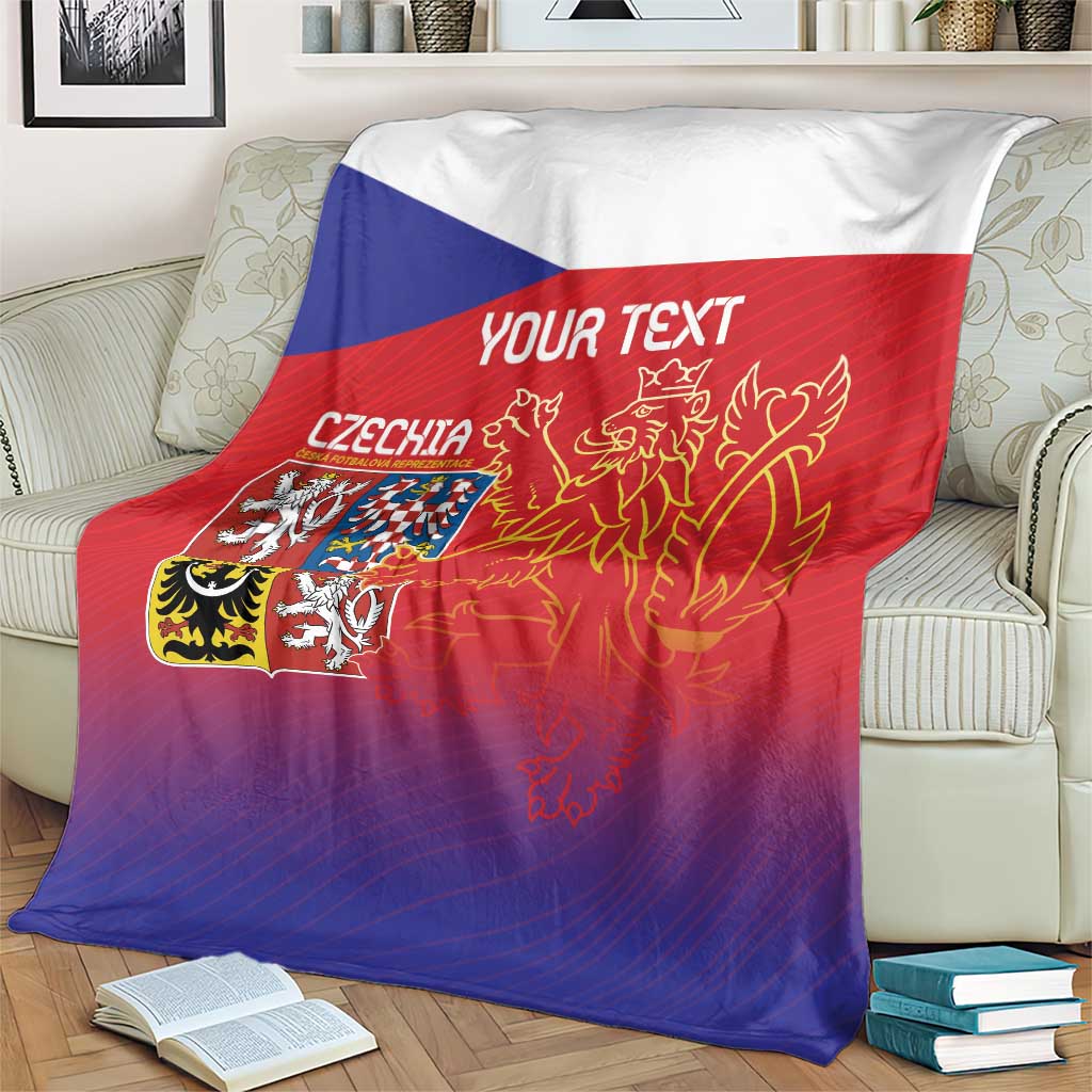 Custom Czech Republic Blanket Unique Double Tailed Lion