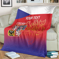 Custom Czech Republic Blanket Unique Double Tailed Lion