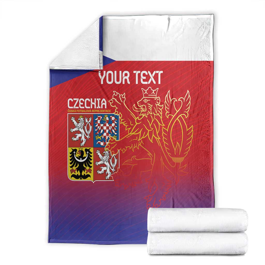 Custom Czech Republic Blanket Unique Double Tailed Lion