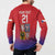 Custom Czech Republic Button Sweatshirt Unique Double Tailed Lion LT9 - Wonder Print Shop