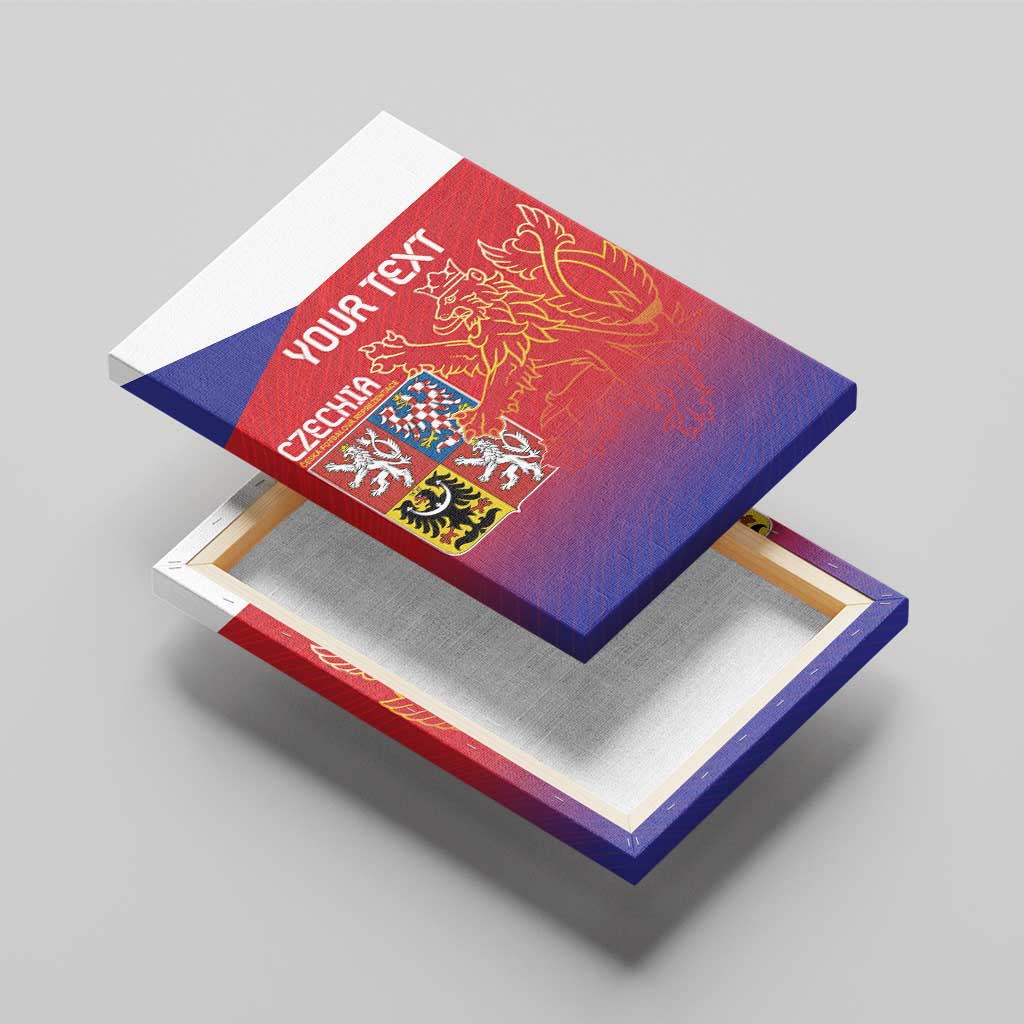 Custom Czech Republic Canvas Wall Art Unique Double Tailed Lion LT9 - Wonder Print Shop