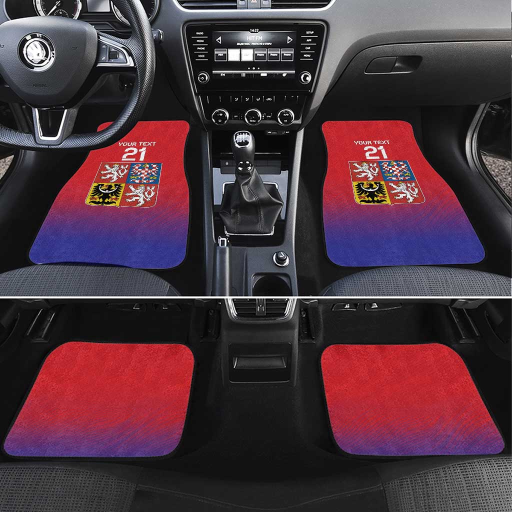 Custom Czech Republic Car Mats Unique Double Tailed Lion LT9 - Wonder Print Shop