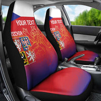 Custom Czech Republic Car Seat Cover Unique Double Tailed Lion LT9 - Wonder Print Shop