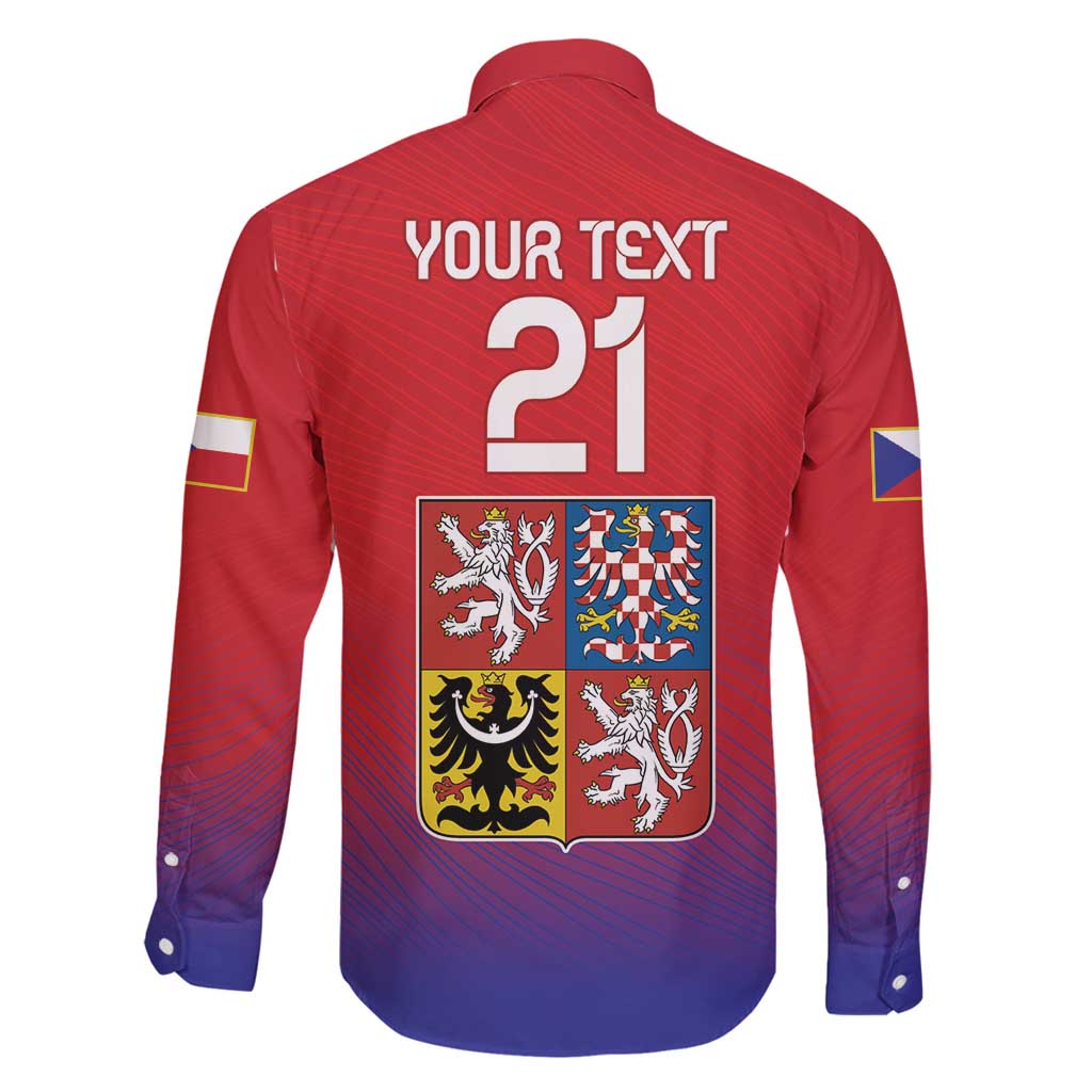 Custom Czech Republic Family Matching Long Sleeve Bodycon Dress and Hawaiian Shirt Unique Double Tailed Lion LT9 - Wonder Print Shop