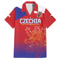 Custom Czech Republic Family Matching Puletasi and Hawaiian Shirt Unique Double Tailed Lion - Wonder Print Shop