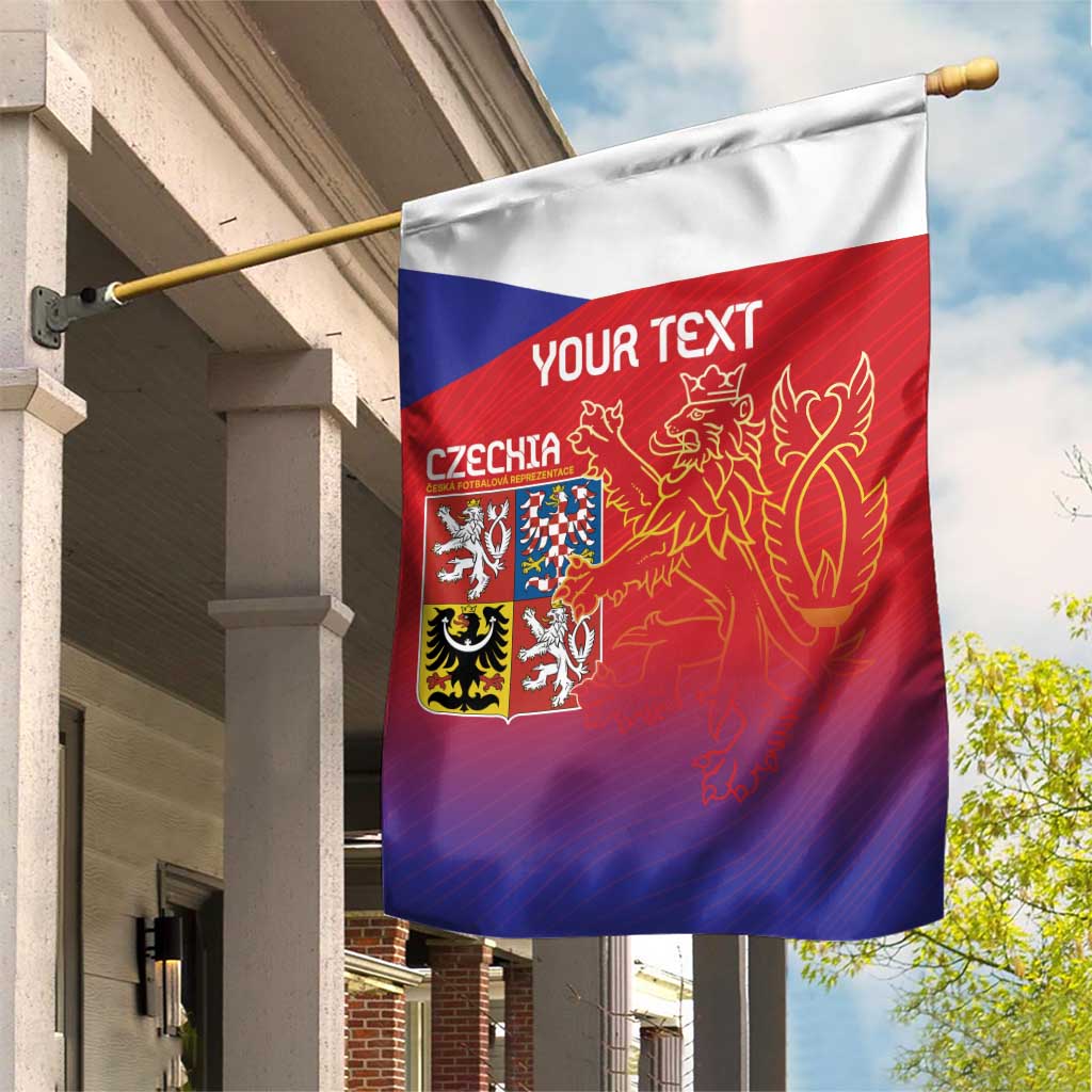 Custom Czech Republic Garden Flag Unique Double Tailed Lion - Wonder Print Shop