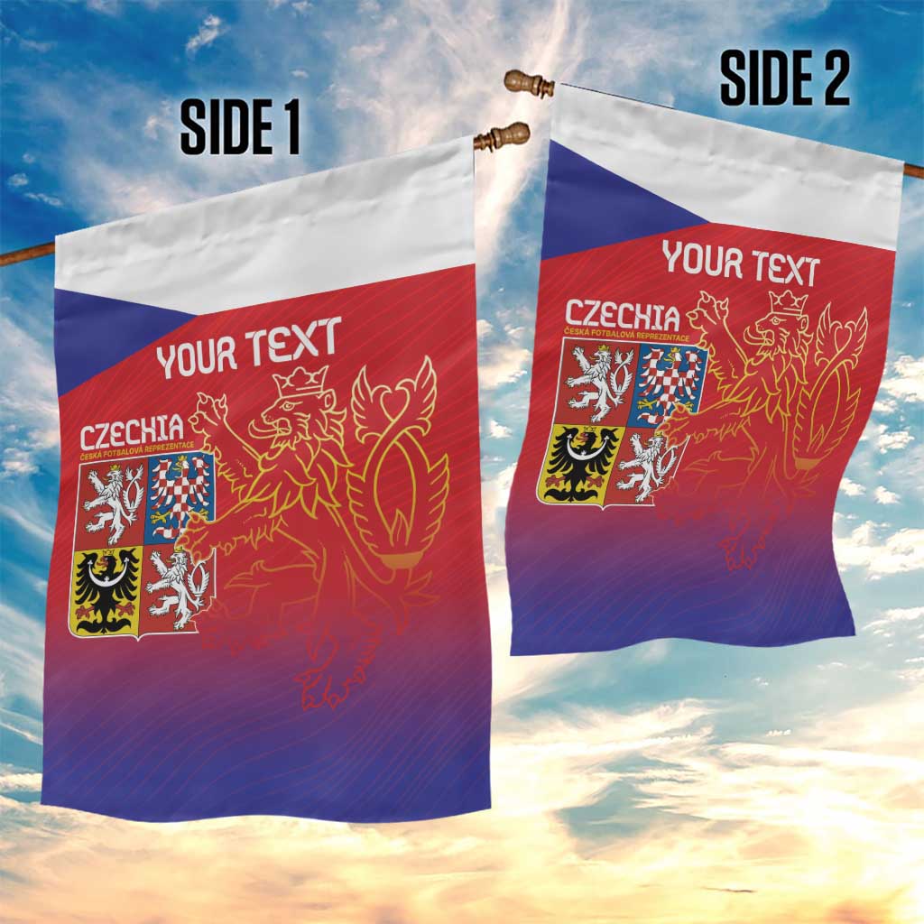 Custom Czech Republic Garden Flag Unique Double Tailed Lion - Wonder Print Shop