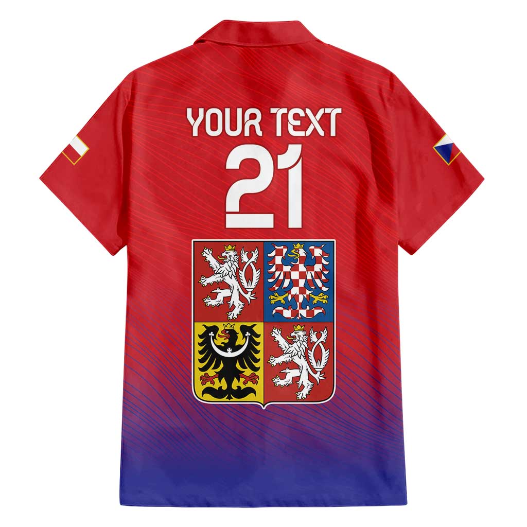 Custom Czech Republic Hawaiian Shirt Unique Double Tailed Lion - Wonder Print Shop