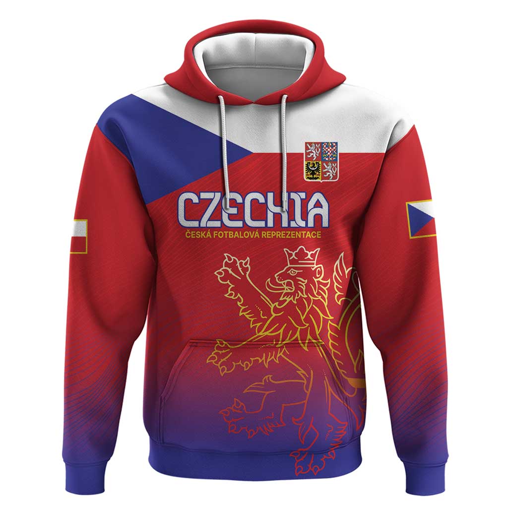 Custom Czech Republic Hoodie Unique Double Tailed Lion - Wonder Print Shop