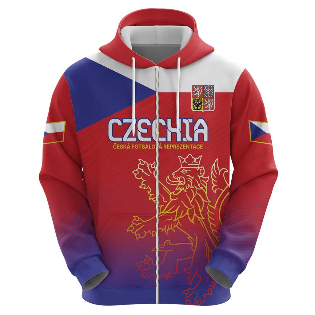 Custom Czech Republic Hoodie Unique Double Tailed Lion - Wonder Print Shop
