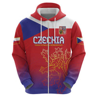 Custom Czech Republic Hoodie Unique Double Tailed Lion - Wonder Print Shop