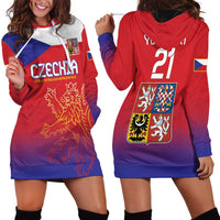 Custom Czech Republic Hoodie Dress Unique Double Tailed Lion - Wonder Print Shop
