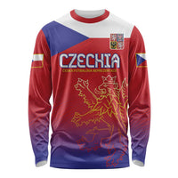 Custom Czech Republic Long Sleeve Shirt Unique Double Tailed Lion - Wonder Print Shop