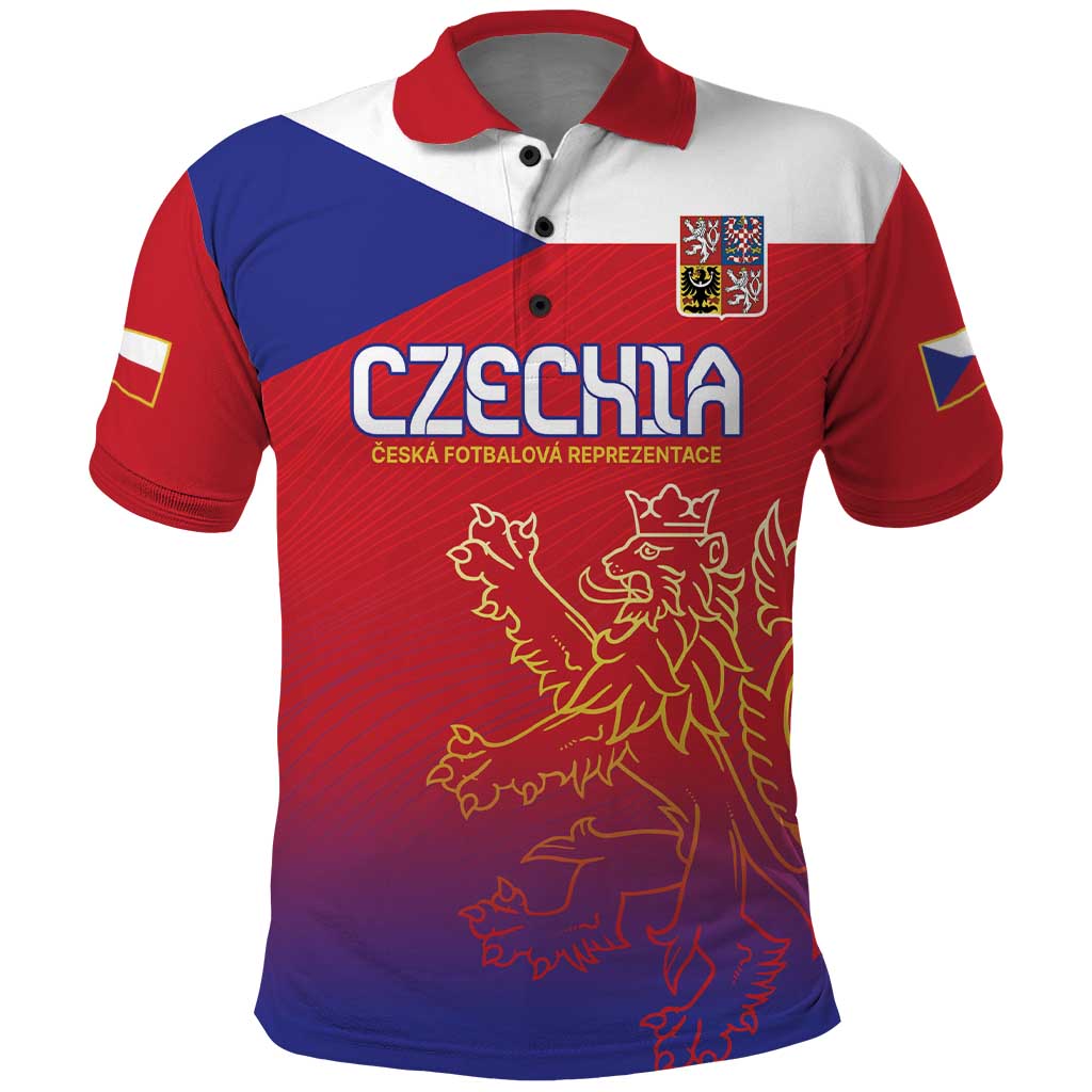 Custom Czech Republic Polo Shirt Unique Double Tailed Lion - Wonder Print Shop