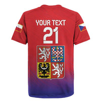 Custom Czech Republic Rugby Jersey Unique Double Tailed Lion - Wonder Print Shop