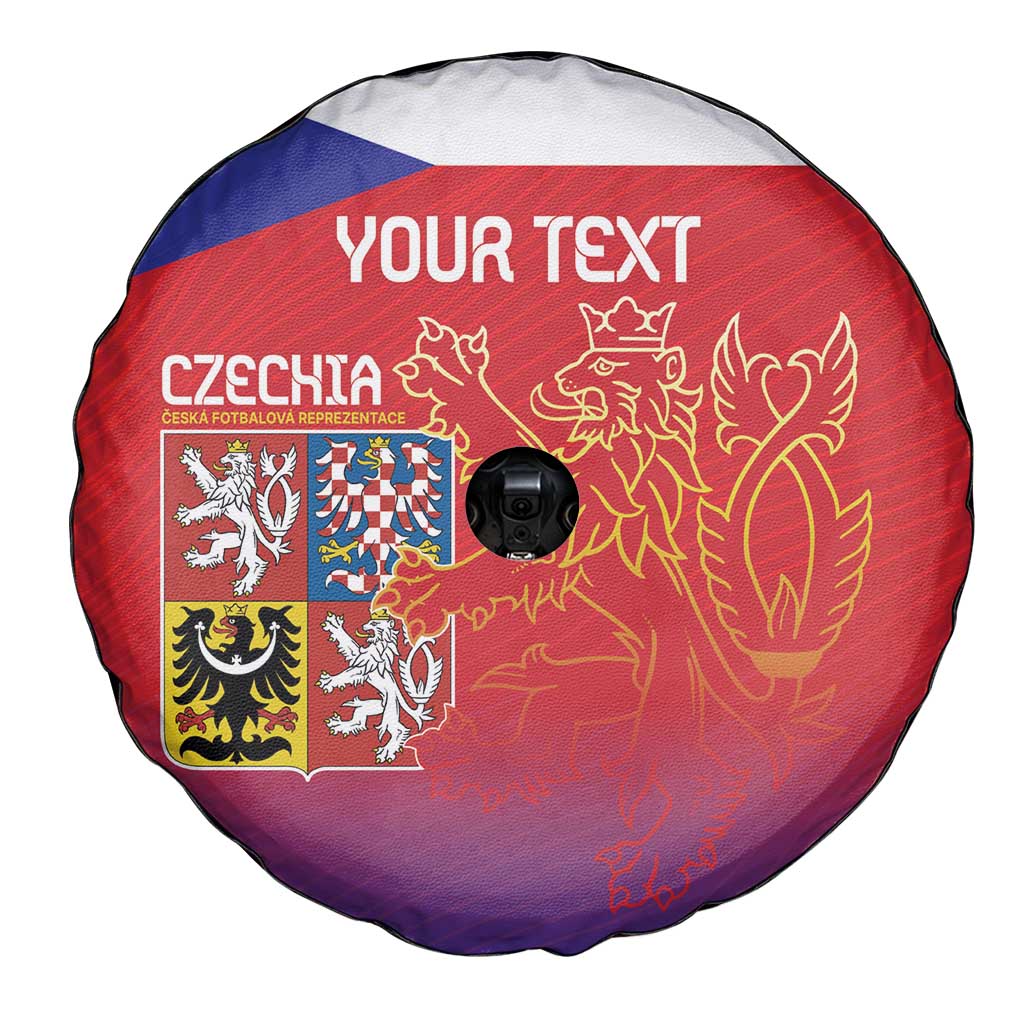 Custom Czech Republic Spare Tire Cover Unique Double Tailed Lion - Wonder Print Shop