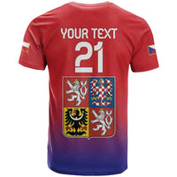 Custom Czech Republic T Shirt Unique Double Tailed Lion - Wonder Print Shop