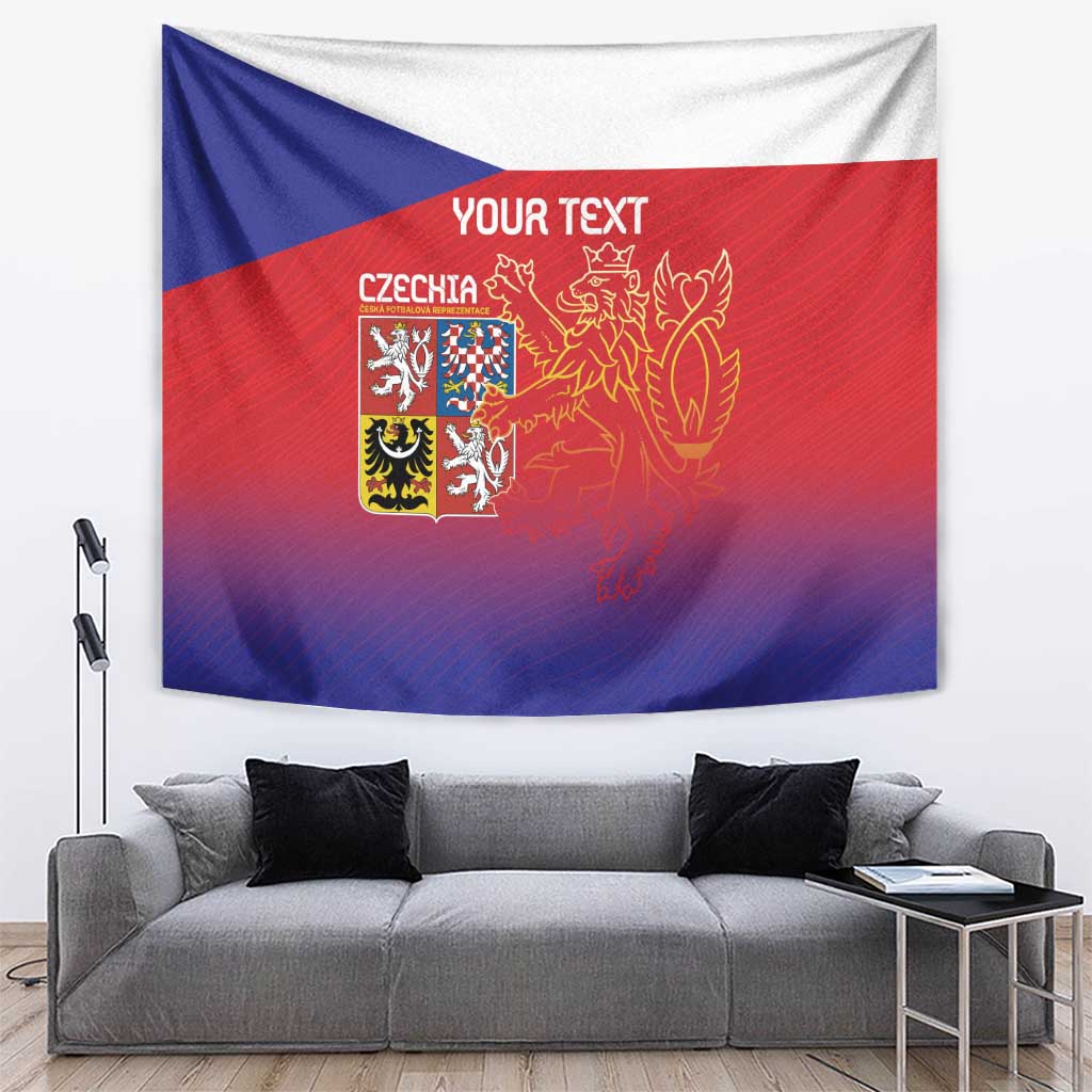 Custom Czech Republic Tapestry Unique Double Tailed Lion - Wonder Print Shop