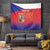 Custom Czech Republic Tapestry Unique Double Tailed Lion - Wonder Print Shop