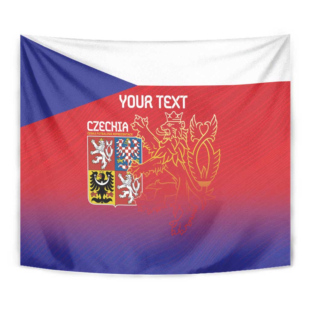 Custom Czech Republic Tapestry Unique Double Tailed Lion - Wonder Print Shop
