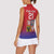 Custom Czech Republic Women Sleeveless Polo Shirt Unique Double Tailed Lion - Wonder Print Shop