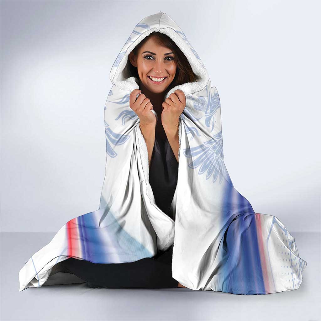 Personalized Russia Double-headed Eagle Hooded Blanket Special Flag Style