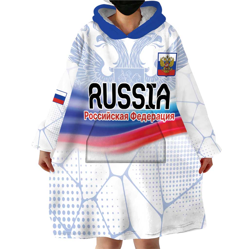 Personalized Russia Double-headed Eagle Wearable Blanket Hoodie Special Flag Style - Wonder Print Shop