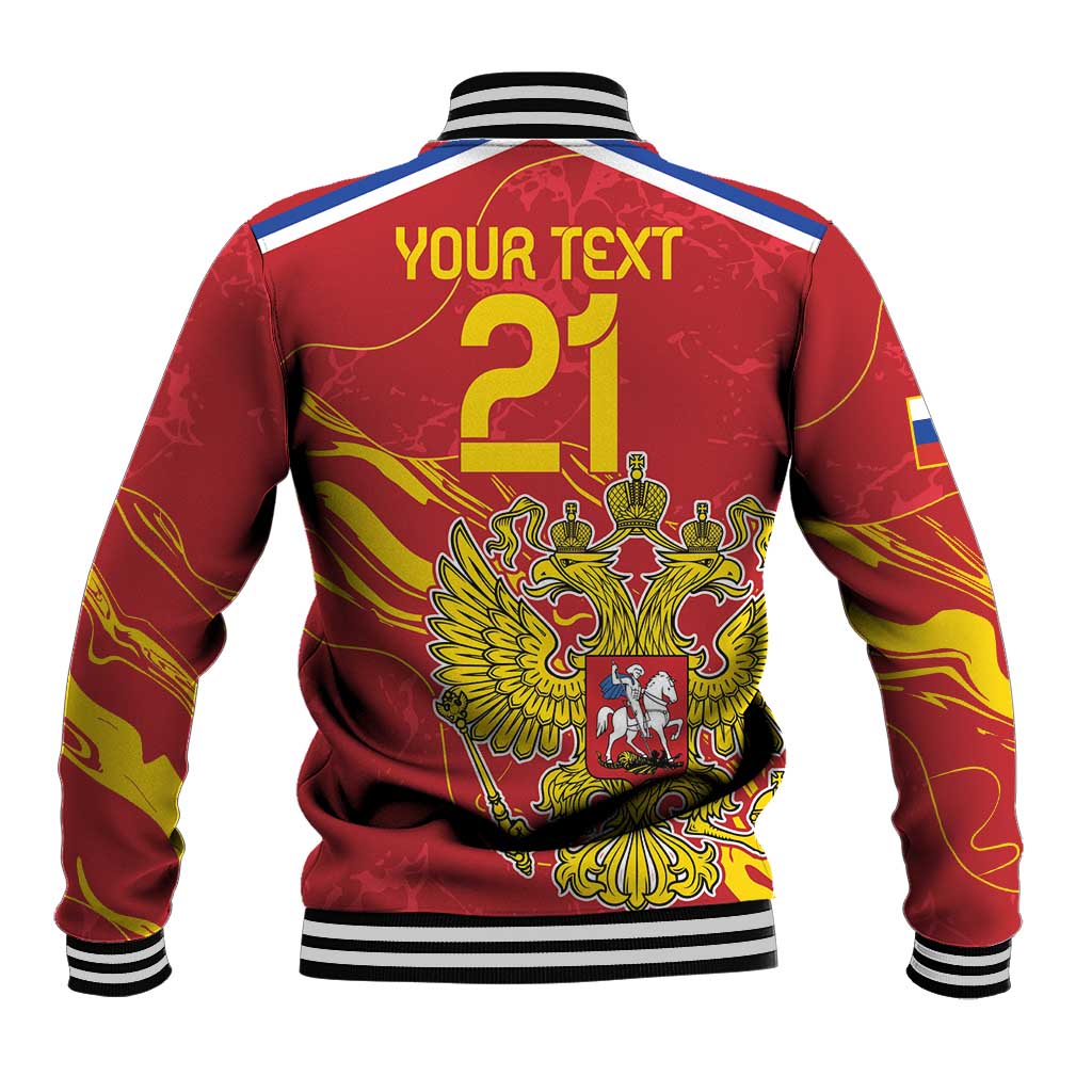 Custom Russia with Double-headed Eagle Baseball Jacket LT9 - Wonder Print Shop