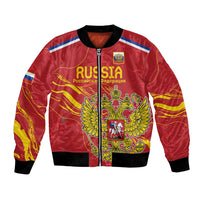 Custom Russia with Double-headed Eagle Bomber Jacket LT9 - Wonder Print Shop
