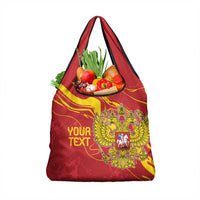 Custom Russia with Double-headed Eagle Grocery Bag