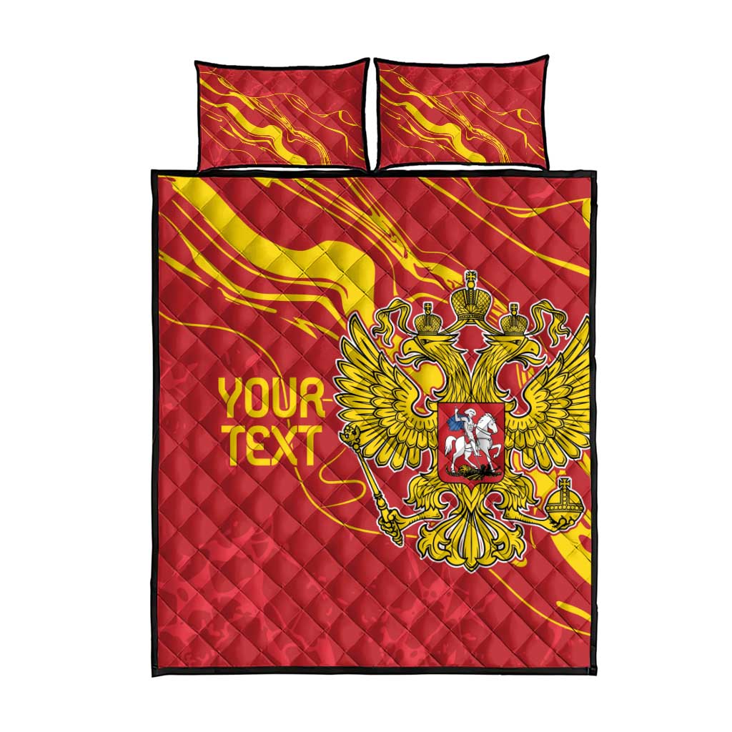 Custom Russia with Double-headed Eagle Quilt Bed Set - Wonder Print Shop