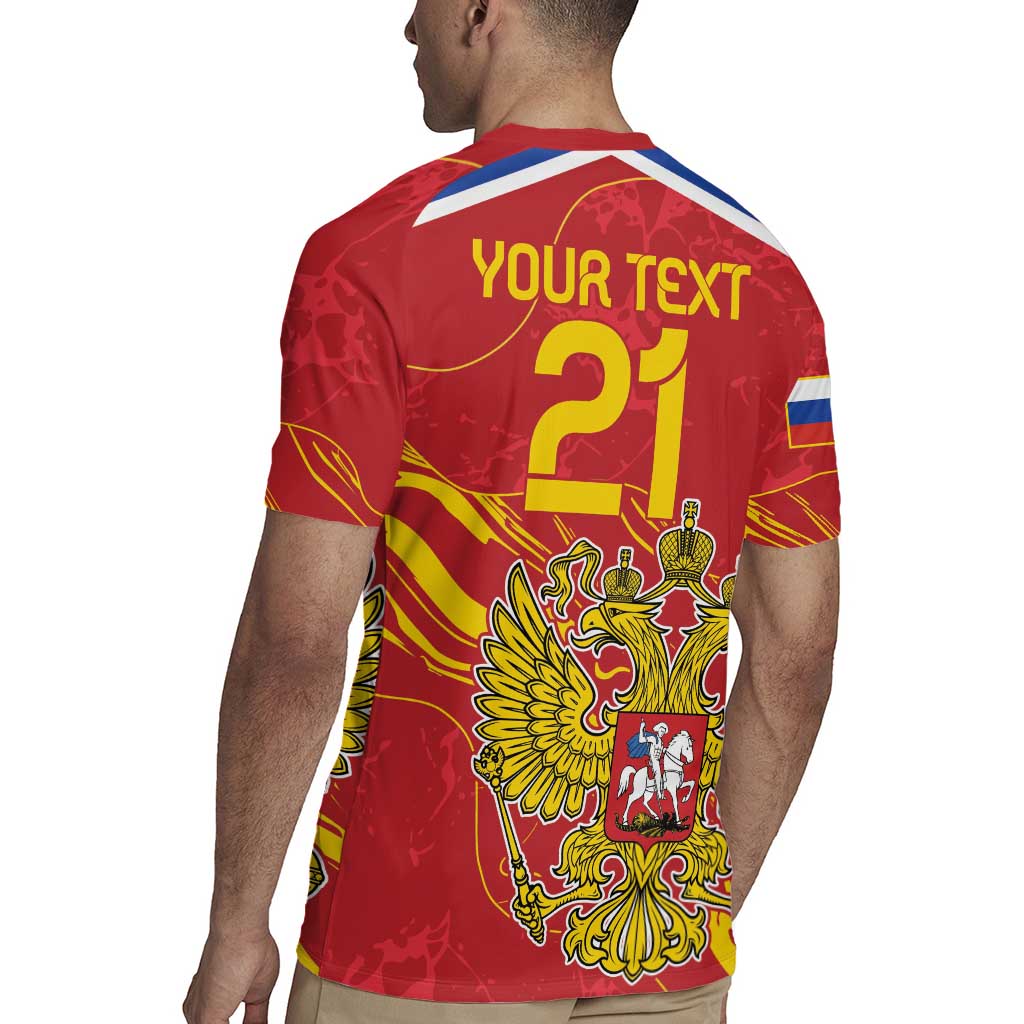 Custom Russia with Double-headed Eagle Rugby Jersey - Wonder Print Shop