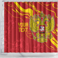 Custom Russia with Double-headed Eagle Shower Curtain