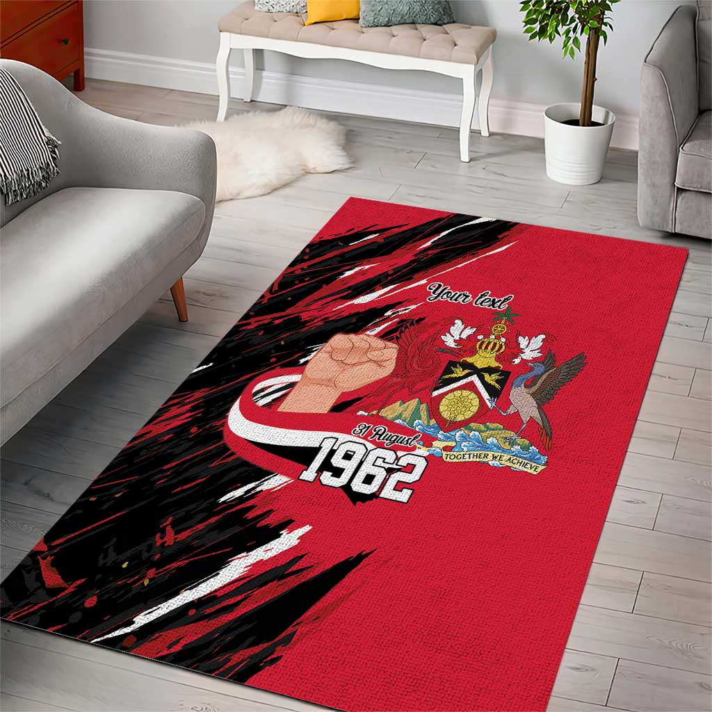 Trinidad and Tobago 1962 Personalized Area Rug Happy Independence Day August 31th - Wonder Print Shop