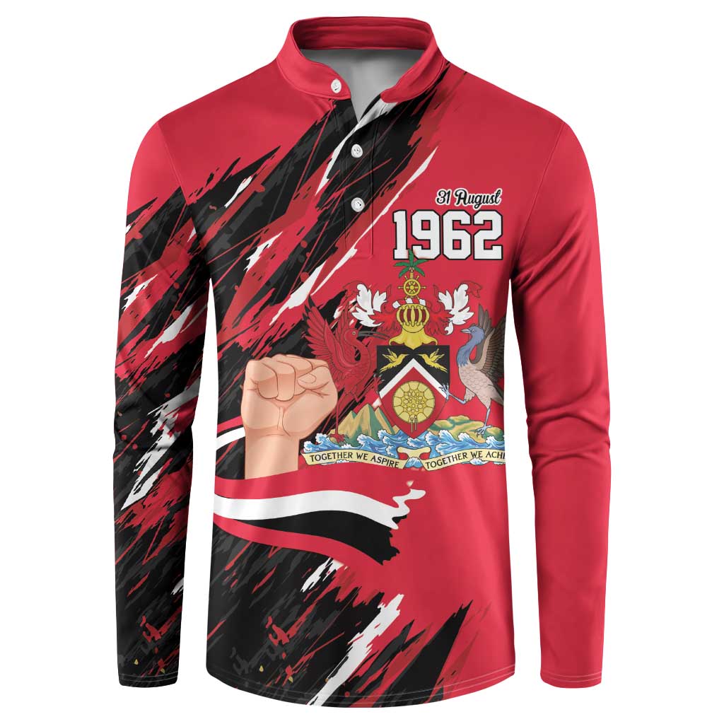 Trinidad and Tobago 1962 Personalized Button Sweatshirt Happy Independence Day August 31th - Wonder Print Shop