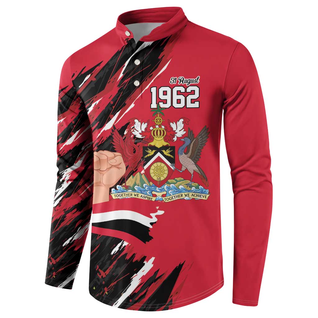 Trinidad and Tobago 1962 Personalized Button Sweatshirt Happy Independence Day August 31th - Wonder Print Shop