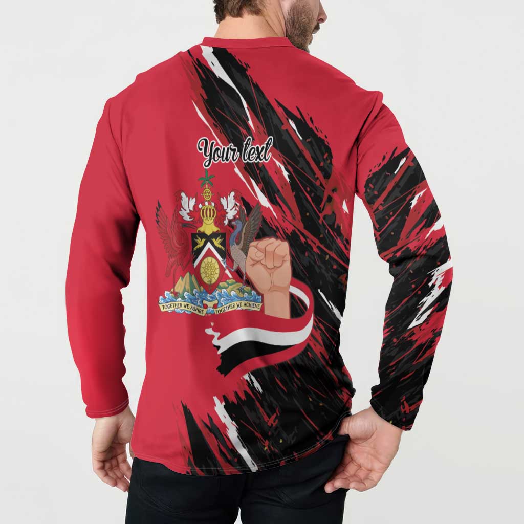 Trinidad and Tobago 1962 Personalized Button Sweatshirt Happy Independence Day August 31th - Wonder Print Shop